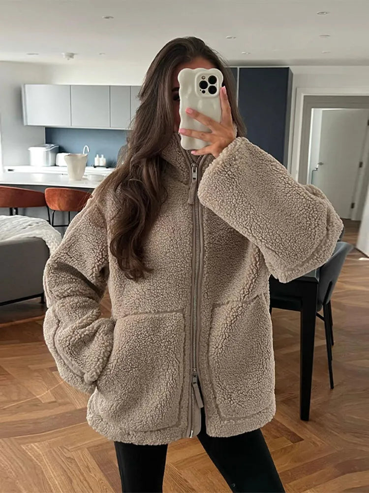 Olivia –  Warm Teddy Coat